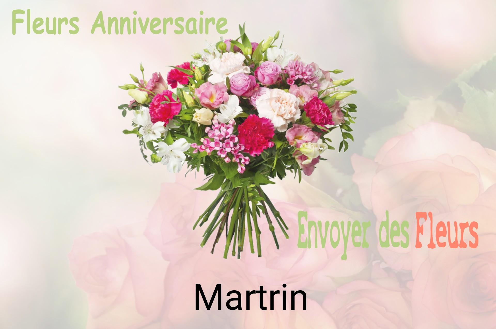 Bouquet de fleurs d’anniversaire livré à Martrin